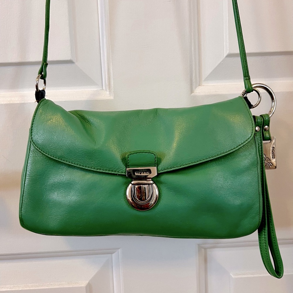 Picard teal/green crossbody purse